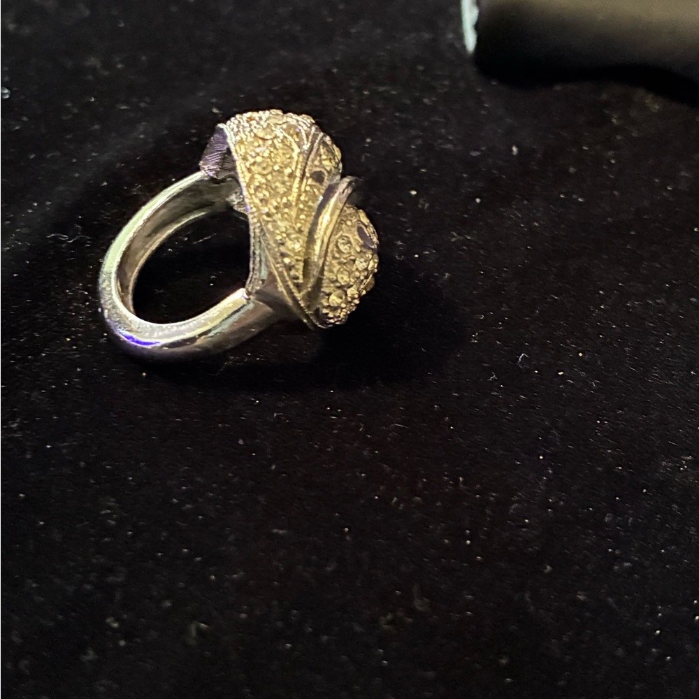 Silver Toned Statement Ring 6.5 - image 5